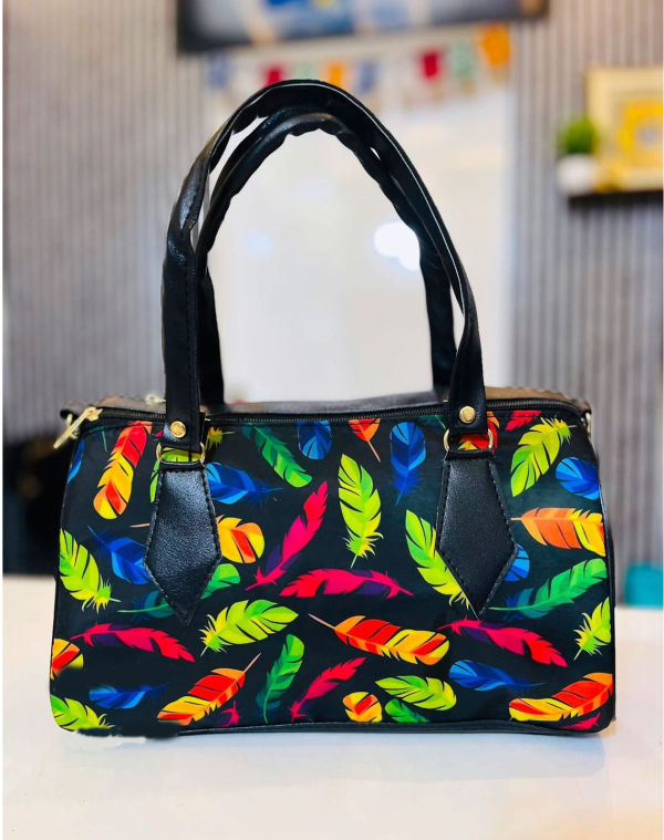 Handmade Signature Graphic Multicolour Printed  Duffle Bag/Purse 02